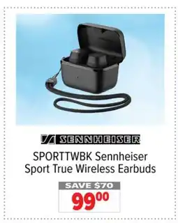 2001 Audio Video SPORTTWBK Sennheiser Sport True Wireless Earbuds offer