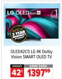 2001 Audio Video LG 4K Dolby Vision SMART OLED TV offer