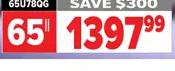 2001 Audio Video Hisense 65 QLED Mini-LED Pro TV offer