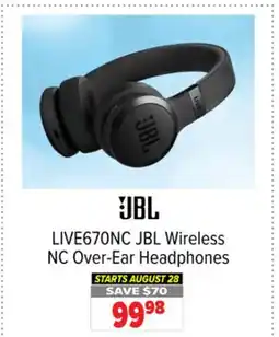 2001 Audio Video JBL Wireless NC Over-Ear Headphones offer