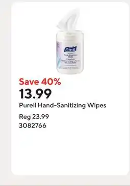 Staples Purell Hand-Sanitizing Wipes offer