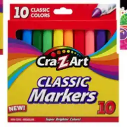 Staples Cra-Z-Art Broadline Non-Washable Markers - 10 pk offer