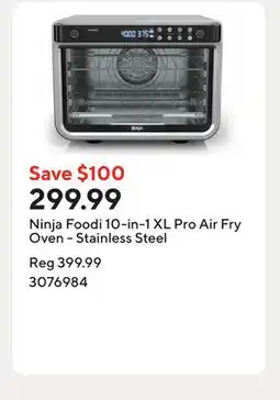 Staples Ninja Foodi 10-in-1 XL Pro Air Fry Oven - Stainless Steel offer