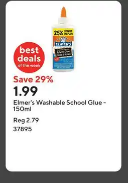Staples Elmer's Washable School Glue - 150ml offer