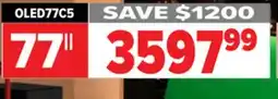 2001 Audio Video LG 77 OLED evo AI C5 4K Smart TV 2025 offer