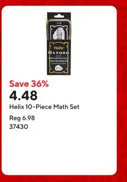 Staples Helix 10-Piece Math Set offer