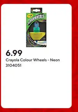 Staples Crayola Colour Wheels - Neon offer