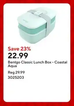 Staples Bentgo Classic Lunch Box - Coastal Aqua offer