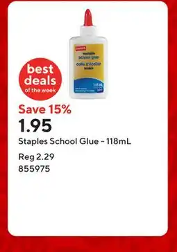 Staples Staples School Glue - 118mL offer