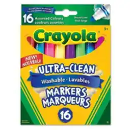 Staples Crayola Washable Markers Collection, 16 pk offer