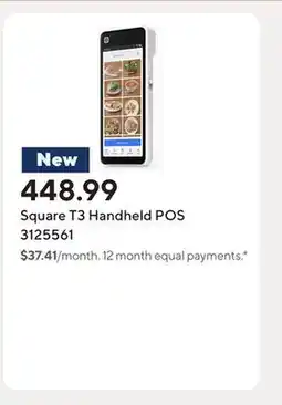 Staples Square T3 Handheld POS offer