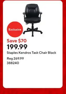 Staples Staples Kendros Task Chair Black offer