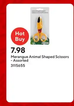 Staples Merangue Animal Shaped Scissors - Assorted offer