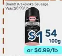 Oceans Fresh Food Market Brandt Krakovska Sausage offer