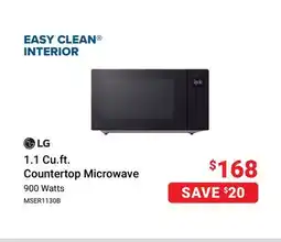 Visions Electronics LG 1.1 Cu. ft. Countertop Microwave offer