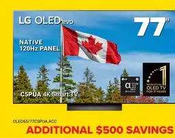 Visions Electronics LG 77 Native 120HZ Panel TV offer