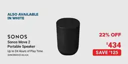 Visions Electronics Move 2 Portable Speaker offer