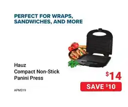 Visions Electronics Hauz Compact Non-Stick Panini Press offer