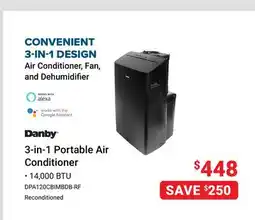 Visions Electronics Danby 3-in-1 Portable Air Conditioner offer