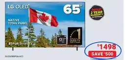 Visions Electronics LG OLED 65 B5PUA Smart TV offer