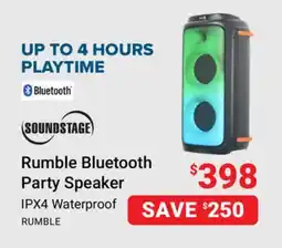 Visions Electronics Rumble Bluetooth Party Speaker offer