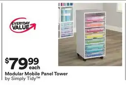 Michaels Modular Mobile Panel Tower by Simply Tidy offer