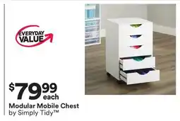 Michaels Modular Mobile Chest by Simply Tidy offer
