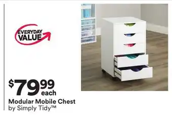 Michaels Modular Mobile Chest by Simply Tidy offer