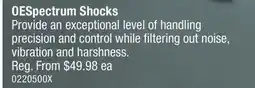 PartSource OESpectrum Shocks offer