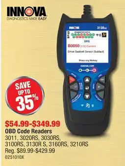PartSource OBD Code Readers offer