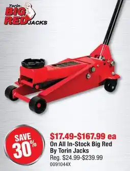 PartSource All In-Stock Big Red By Torin Jacks offer