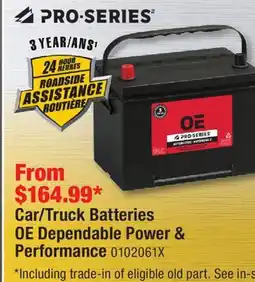 PartSource PRO-SERIES Car/Truck Batteries OE Dependable Power & Performance offer