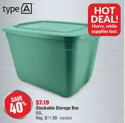 PartSource type A Stackable Storage Box offer