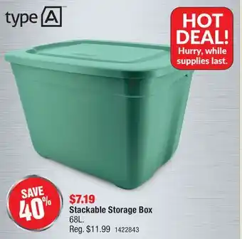 PartSource type A Stackable Storage Box offer