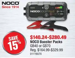 PartSource NOCO Booster Packs offer