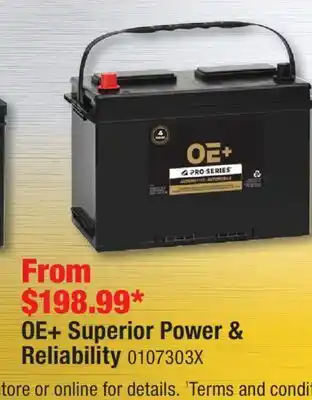 PartSource OE+ Superior Power & Reliability offer