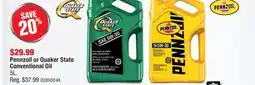 PartSource Pennzoil or Quaker State Conventional Oil offer