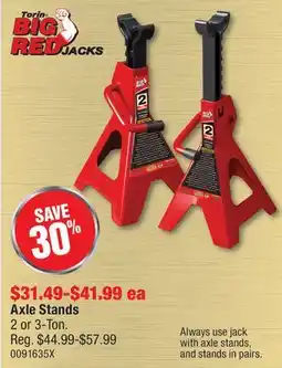 PartSource Axle Stands offer