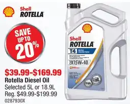 PartSource Rotella Diesel Oil offer