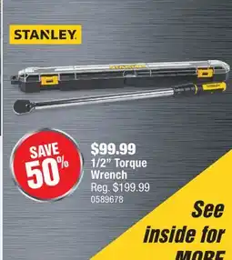 PartSource STANLEY 1/2 Torque Wrench offer