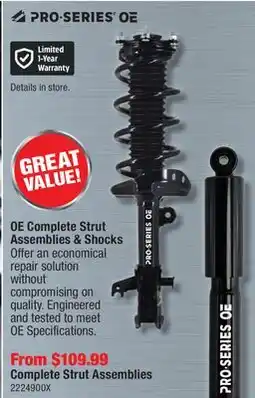 PartSource OE Complete Strut Assemblies & Shocks offer