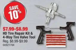 PartSource HD Tire Repair Kit & 4-Way Tire Valve Tool offer
