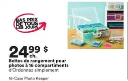 Michaels Boîtes de rangement pour photos à 16 compartiments offer