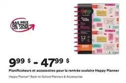 Michaels Planificateurs et accessoires pour la rentrées scolaire Happy Planner offer