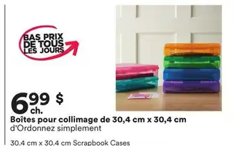 Michaels Boîtes pour collimage de 30,4 cm x 30,4 cm d'Ordonnez simplement offer