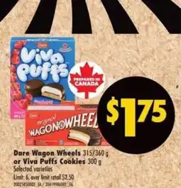 Real Canadian Superstore Dare Wagon Wheels or Viva Puffs Cookies offer