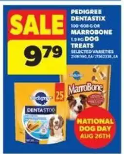 Real Canadian Superstore Pedigree Dentastix or Marrobone Dog Treats offer