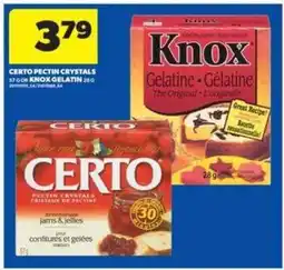 Real Canadian Superstore CERTO Pectin Crystals / Knox Gelatin offer