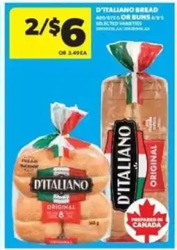 Real Canadian Superstore D'Italiano Bread or Buns offer