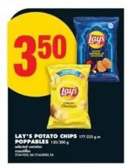 No Frills LAY'S Potato Chips / Poppables offer